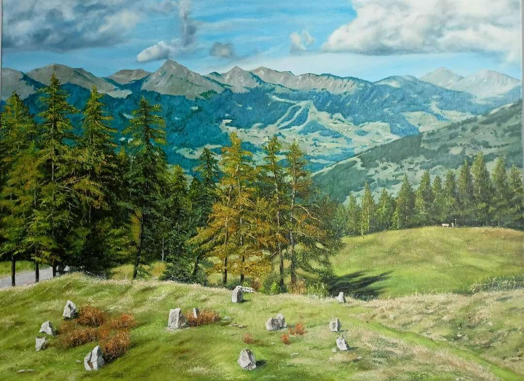 Malebné podhůří (60x40)
