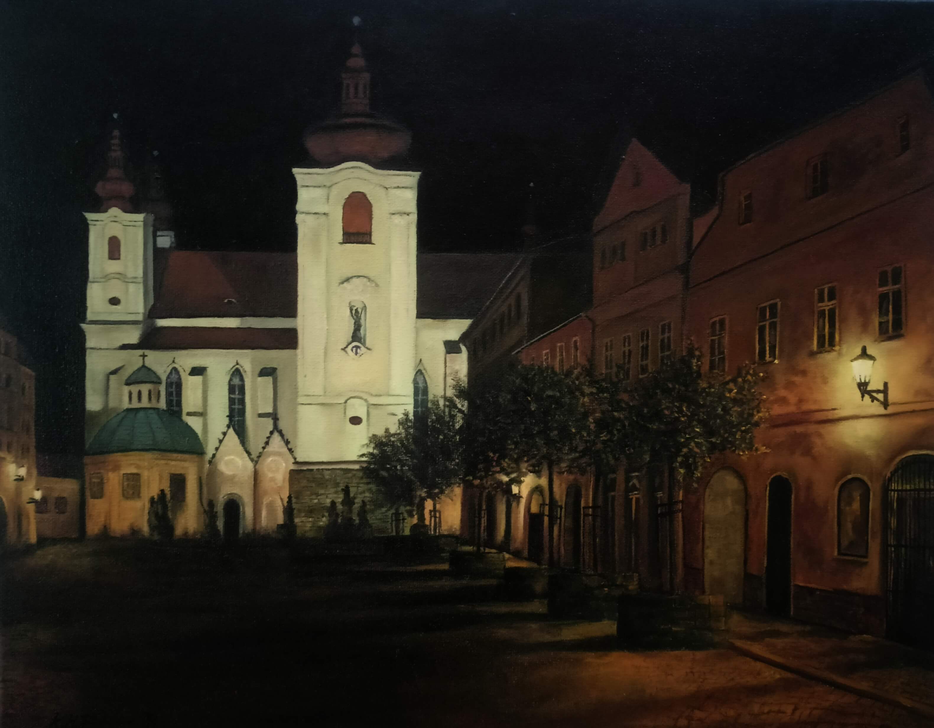 Žatecké nokturno II (2023) 40x50